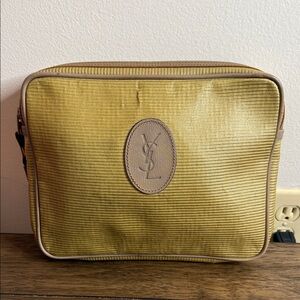 Yves Saint Laurent Gold Cosmetic Bag